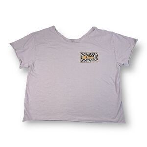 Quicksilver Cropped T Shirt Size Extra Large